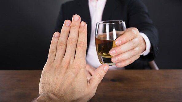 Rejection of alcohol